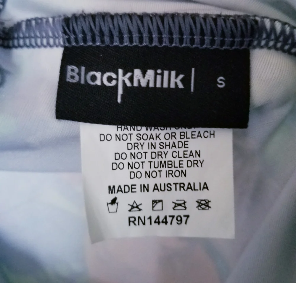 Blackmilk Into the Woods Velvet Cropped Leggings - Picture 7 of 12
